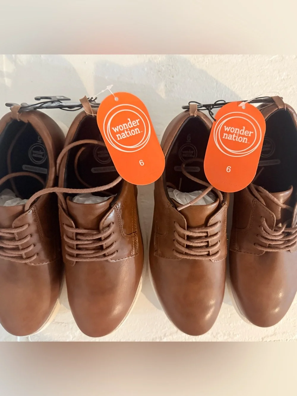 Boy’s Brown Casual Leather Lace-Up Shoes